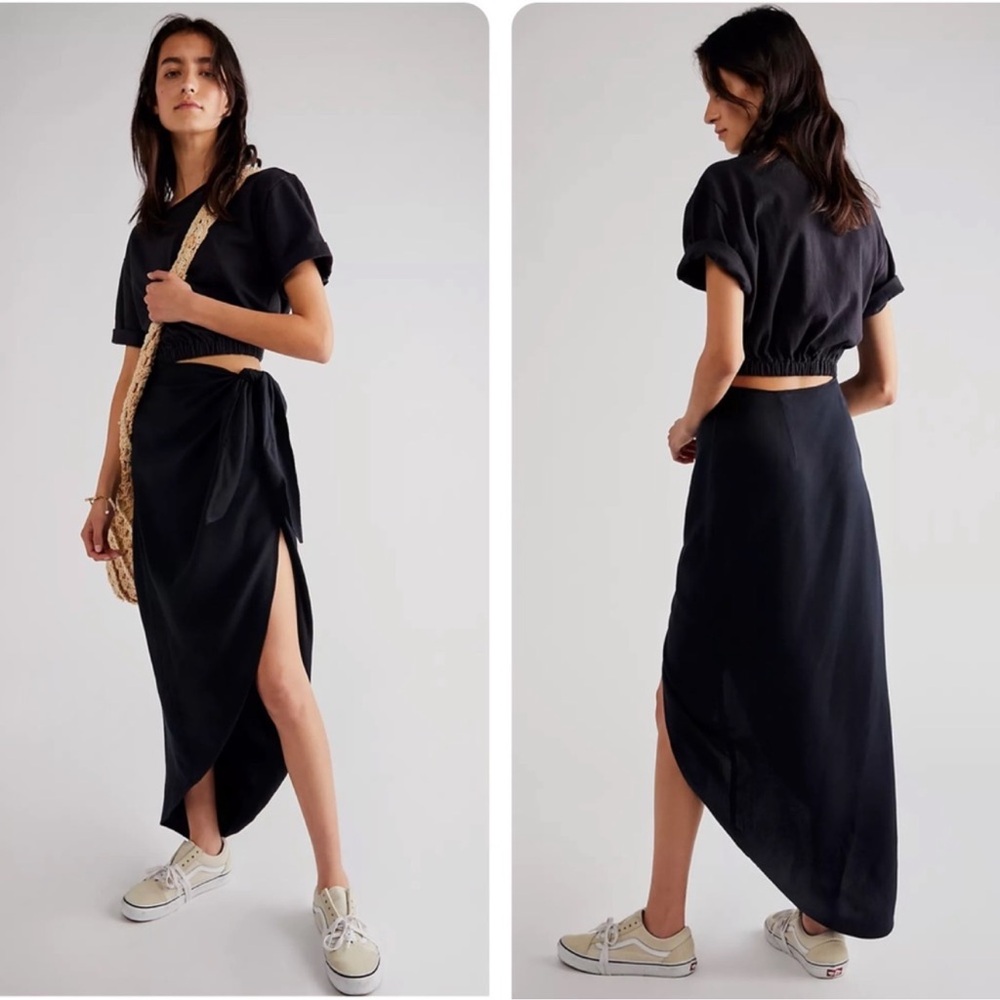 Free People Rae Maxi Dress Black